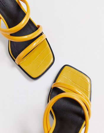 ASOS DESIGN National padded heeled sandals | ASOS