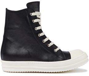 Leather High-top Sneakers