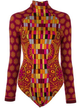 Christian Lacroix Pre-Owned Intarsia Knit Patterned Body - Farfetch