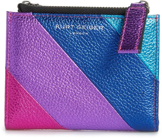 Rainbow Shop Stripe Leather Wallet