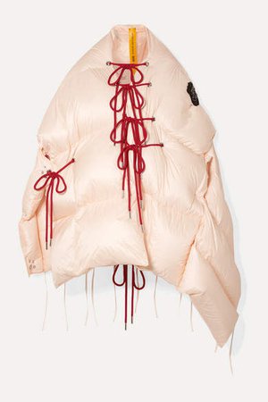 Moncler Genius - 4 Shari Lace-up Quilted Shell Jacket - Beige