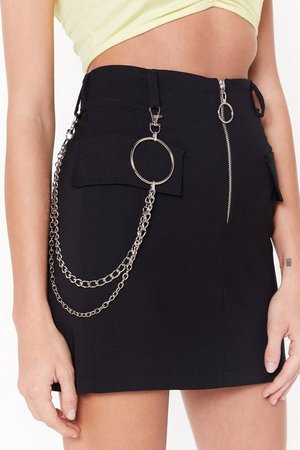 Chain of Heart Cargo Mini Skirt | Shop Clothes at Nasty Gal!
