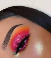 pink and orange makeup - Google Search