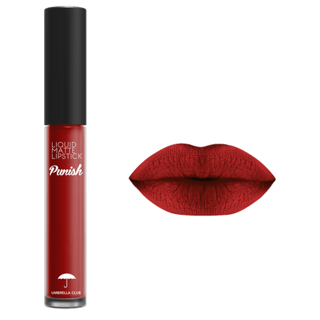 red matte lips