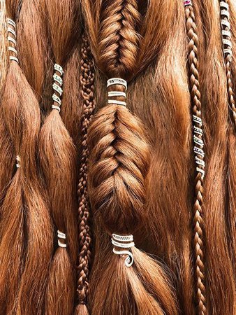 viking hair styles aesthetic
