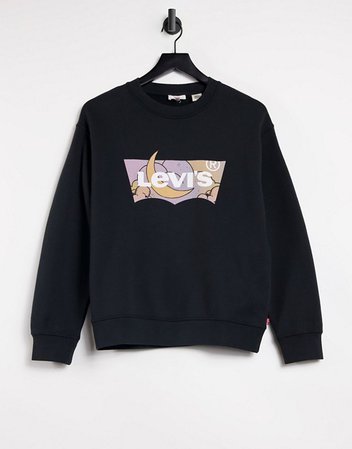Levi's batwing sweatshirt in black | ASOS