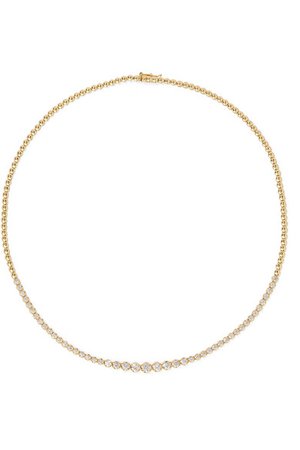 Jennifer Meyer | 18-karat gold diamond necklace | NET-A-PORTER.COM