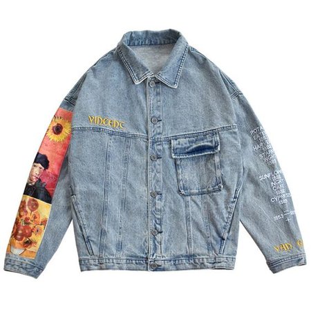 Van Gogh Denim Jacket – Boogzel Apparel