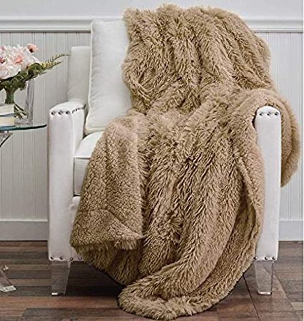 big beige fluffy blanket