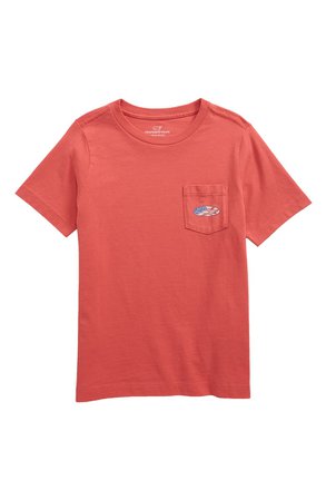 vineyard vines USA Surf Logo Pocket T-Shirt (Big Boys) | Nordstrom