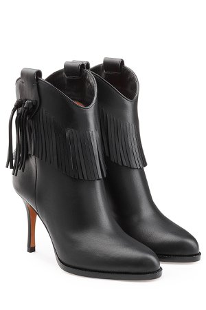 Leather Boots with Fringe Gr. IT 38