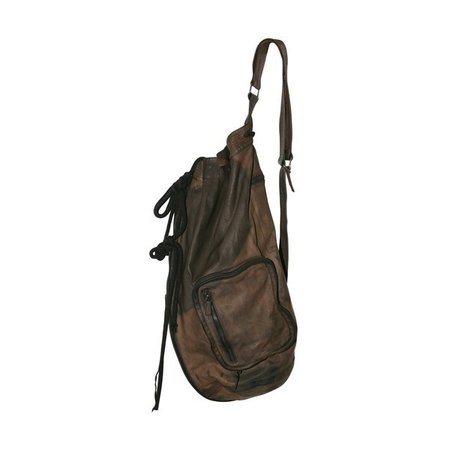 brown leather slouchy bag