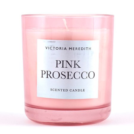 pink prosecco scented candle Victoria Meredith