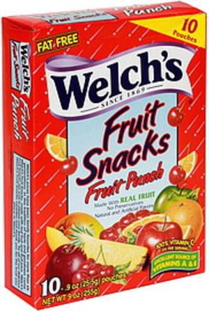 Welchs Fruit Punch Fruit Snacks - 10 ea, Nutrition Information | Innit