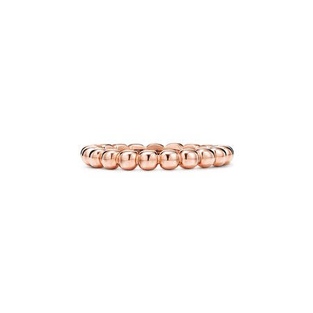Tiffany HardWear ball ring in 18k rose gold, mini. | Tiffany & Co.