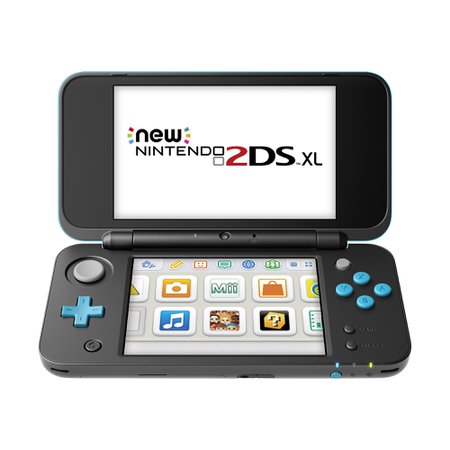 New Nintendo 2DS XL System w/ Mario Kart 7 Pre-installed, Black & Turquoise - Walmart.com - Walmart.com