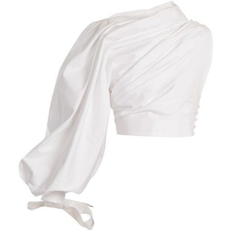 white silk top
