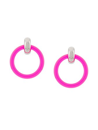 Balenciaga Loop And Hoop Earrings Xs - Farfetch
