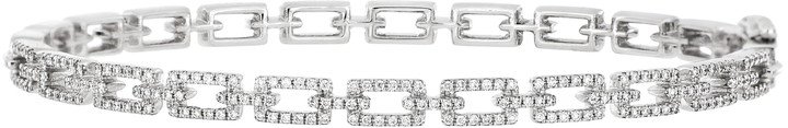 Prism Diamond Link Bangle Bracelet