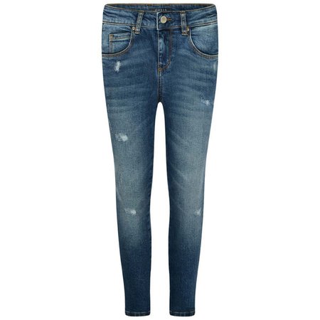 Guess Girls Blue Distressed Skinny Jeans With Diamantes - Jeans - Department - Girl
