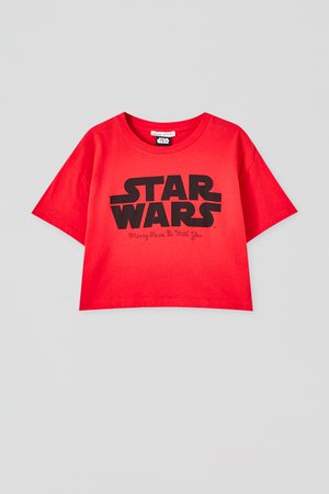 Κόκκινη χριστουγεννιάτικη μπλούζα Star Wars - PULL&BEAR