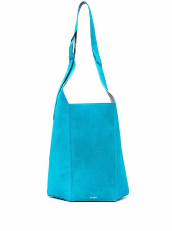 The Attico panelled suede tote bag
