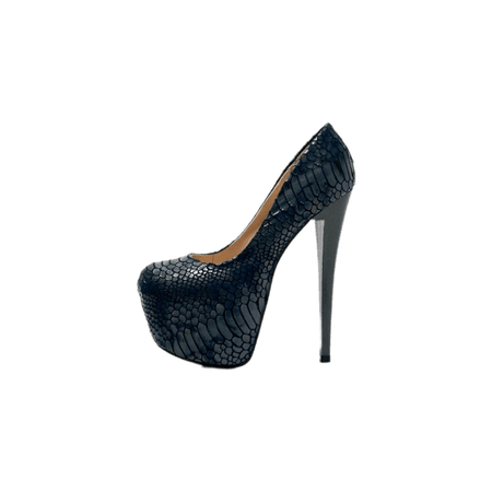 black snake skin heels