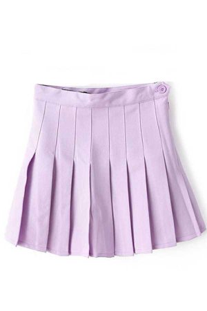 Light Purple Pleated Skirt
