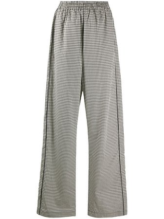 Balenciaga Houndstooth wide-leg Trousers - Farfetch