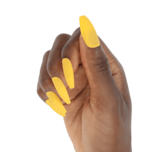 Marmalade Nails Cheddar | Matte Yellow Long Coffin Press-on Nails