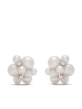 Tasaki 18Kt White Gold Akoya Pearl Earrings E3498W | Farfetch
