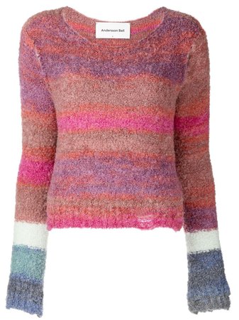 Andersson Bell Gradient Cropped Knit Jumper - Farfetch