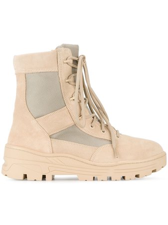 Yeezy Sand Lace Up Combat Boots - Farfetch