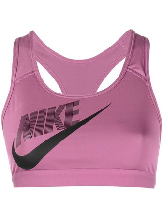 Nike logo-print Stretch crop-top - Farfetch