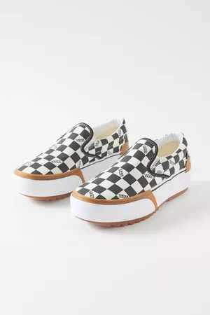 Vans Checkerboard Stacked Slip-On Sneaker | Urban Outfitters