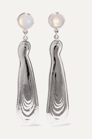 Leigh Miller | + NET SUSTAIN silver and glass earrings | NET-A-PORTER.COM