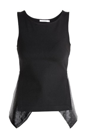 LUCY PARIS TAMY Black Leather Sleeveless Top – PRET-A-BEAUTE.COM
