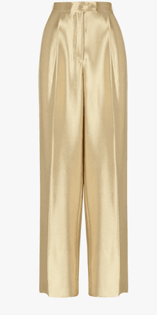 PANTS- Gold-colored cady pants $2,390.00 |Fendi
