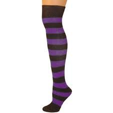 Black and purple stripe socks high - Google Search