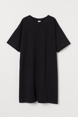 Jersey T-shirt Dress - Black - Ladies | H&M US