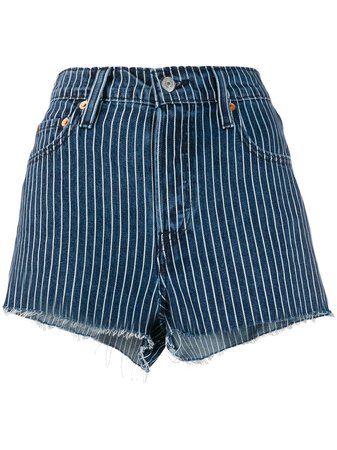 Levi's Striped Short Shorts - Farfetch