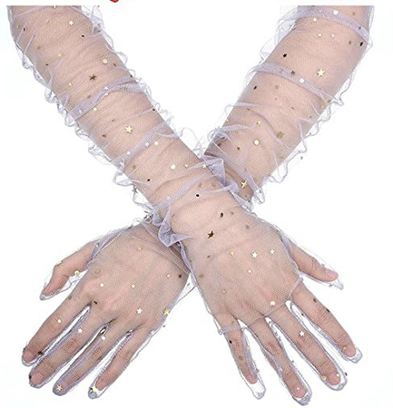 sparkly gloves
