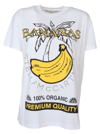 Stella McCartney Stella Mccartney Banana Print T-shirt - Pure White - 10835803 | italist