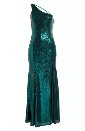 Lulus Capture the Glam Sequin One-Shoulder Gown | Nordstrom