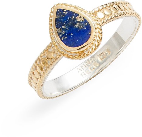 Lapis Lazuli Stacking Ring
