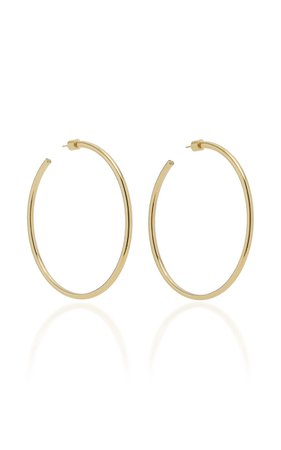 Classic 14K Rose Gold Hoop Earrings by Jennifer Fisher | Moda Operandi