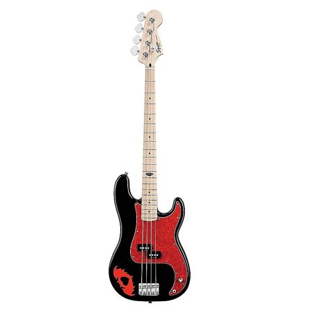 pete wentz bass red and black