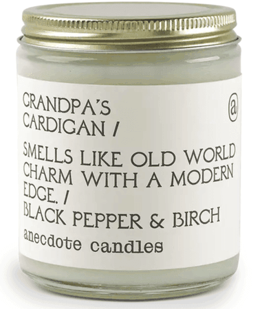 Anecdote Candles | Grandpa's Cardigan Candle - Clover Gift Shop