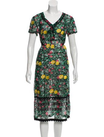 Coach 1941 Coach Sheer Floral Dress - Clothing - WWCCH20992 | The RealReal