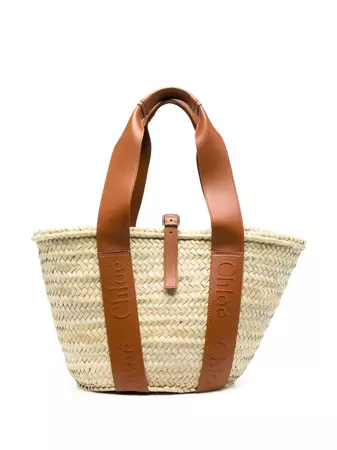 Chloé Leather Straps Basket Bag - Farfetch